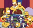 Η οικογένεια Simpson κατά την ημέρα των Ευχαριστιών όπου οι οικογένειες συγκεντρώνονται για να φάνε